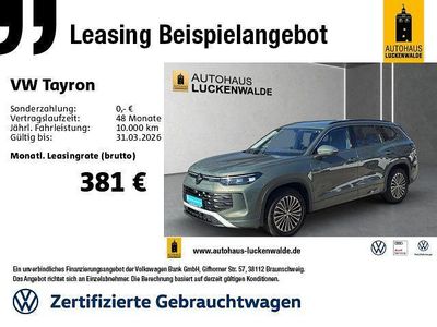Gebraucht VW Tayron Life 150 PS (110 kW) 2025 Grün SUV