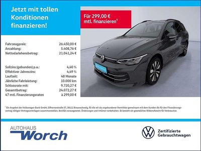Gebraucht VW Golf VIII Goal 116 PS (85 kW) 2025 Delfingrau metallic Kombi