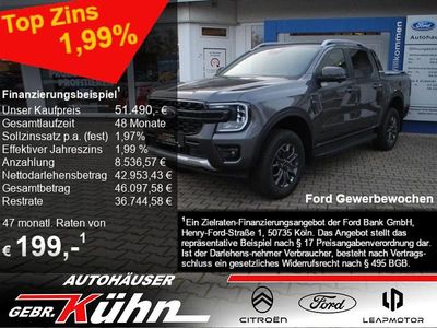 Neu Ford Ranger Wildtrack 205 PS (150 kW) 2025 Grau Pickup