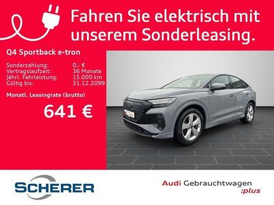 Gebraucht Audi Q4 Sportback e-tron Advanced Plus 219 kW (299 PS) 2022 Kieselgrau SUV