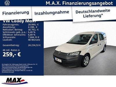 Gebraucht VW Caddy Maxi S 102 PS (75 kW) 2021 Weiß Van / Kleinbus