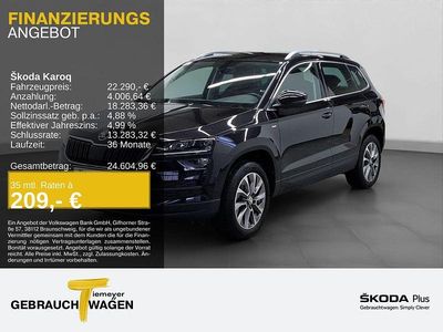 Usata Skoda Karoq Clever 150 CV (110 kW) 2021 Nero SUV