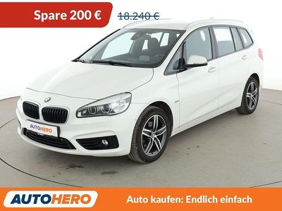 Gebraucht BMW 218 Gran Tourer Sport Line 150 PS (110 kW) 2016 Weiß Van / Kleinbus