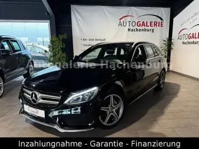 Brugt Mercedes C180 AMG line 156 HK (114 kW) 2018 Sort Sedan