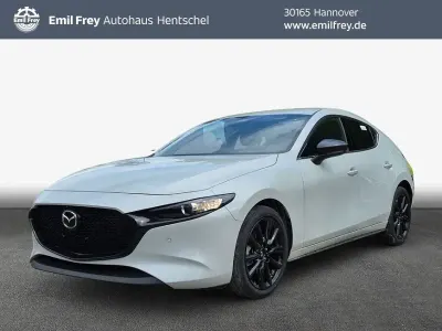 Neu Mazda 3 Homura-Line 140 PS (102 kW) 2025 Ceramic white metallic Limousine