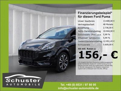 Gebraucht Ford Puma ST-Line 125 PS (91 kW) 2023 Obsidianschwarz metallic SUV