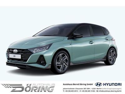Gebraucht Hyundai i20 N Line 99 PS (72 kW) 2024 Mangrove green/ phantom black SUV