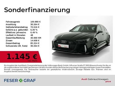 Mythosschwarz metallic Gebraucht 2023 Audi RS6 Sport Kombi | 100.880 € (Superpreis)