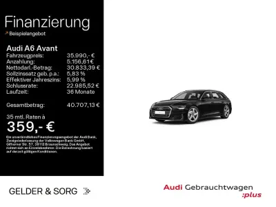 Gebraucht Audi A6 Business 204 PS (150 kW) 2023 Mythosschwarz metallic Kombi