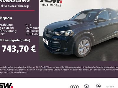 Neu VW Tiguan Life 204 PS (150 kW) 2026 Schwarz SUV