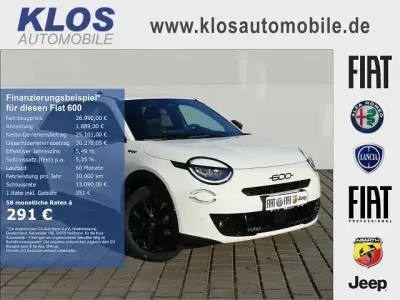 Neu Fiat 600 Sport 145 PS (106 kW) 2026 Gelato weiß SUV
