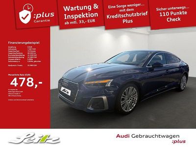 Gebraucht Audi A5 Sportback Ambiente 204 PS (150 kW) 2021 Navarrablau metallic Kleinwagen