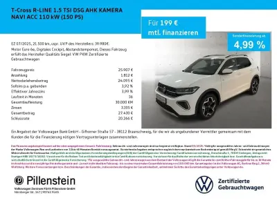 Gebraucht VW T-Cross R-line 150 PS (110 kW) 2025 Weiß SUV