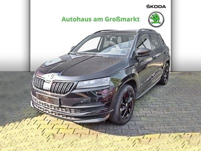 gebraucht Skoda Karoq Sportline 4x4 2.0 TSI Pano, Standhzg, Navi, 8fach bereift