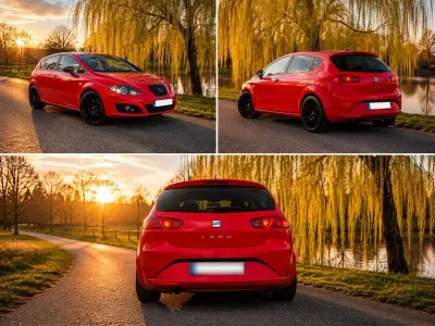 Gebraucht Seat Leon 105 PS (77 kW) 2012 Rot Kleinwagen