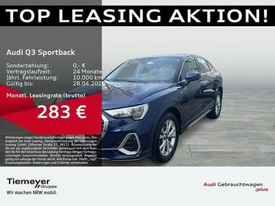 Gebraucht Audi Q3 Sportback S-Line 150 PS (110 kW) 2024 Navarrablau metallic SUV