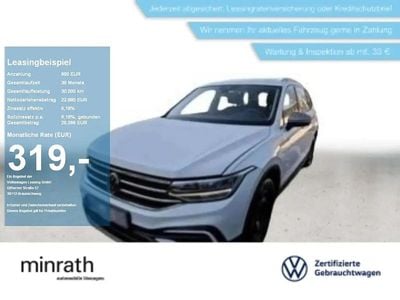 Gebraucht VW Tiguan Allspace Life 110 PS (80 kW) 2022 Weiß SUV