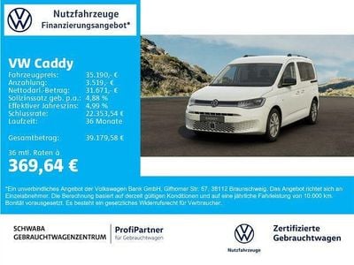 Weiß Gebraucht 2025 VW Caddy Goal Van / Kleinbus | 35.190 € (Guter Preis)