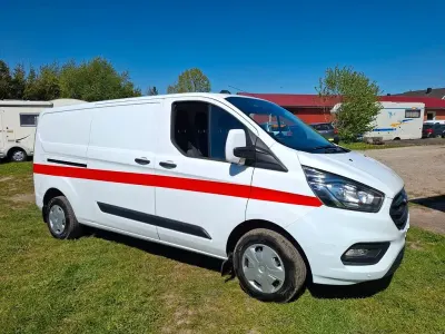 Gebraucht Ford Transit Custom Trend 131 PS (96 kW) 2021 Weiß Van / Kleinbus