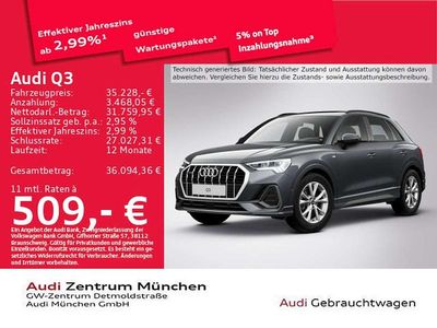 Gebraucht Audi Q3 S-Line 190 PS (139 kW) 2022 Daytonagrau perleffekt SUV