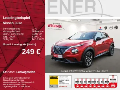 Neu Nissan Juke N-Connecta 143 PS (105 kW) 2026 Rot SUV