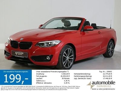 Gebraucht BMW 220 Sport Line 185 PS (136 kW) 2019 Rot Cabrio