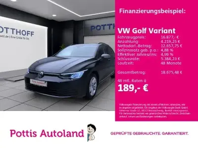 Gebraucht VW Golf VII Life 2021 Schwarz Kleinwagen
