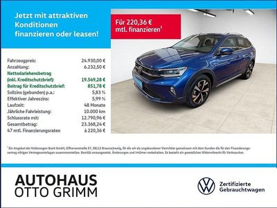 Gebraucht VW Taigo Style 110 PS (80 kW) 2023 Reef blue metallic (metallic) SUV