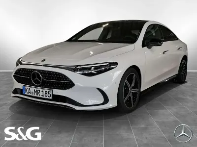 Gebraucht Mercedes CLA200 Night 163 PS (119 kW) 2026 Unilack polarweiß Coupé