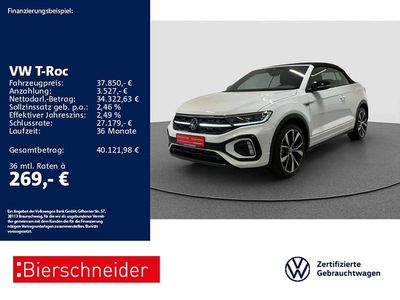 Gebraucht VW T-Roc Cabriolet R-line 150 PS (110 kW) 2024 Weiss Cabrio