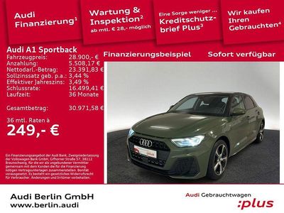 Distriktgrün metallic Gebraucht 2025 Audi A1 Sportback S-Line Kleinwagen | 28.900 € (Teuer)