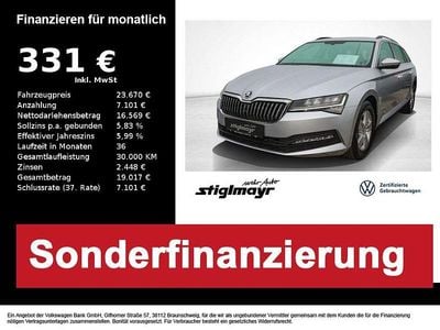 Brillantsilber metallic Gebraucht 2022 Skoda Superb Ambition Kombi | 22.970 € (Guter Preis)