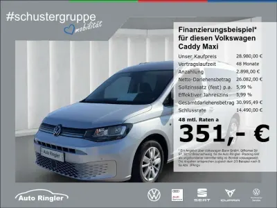 Gebraucht VW Caddy Life 122 PS (89 kW) 2024 Reflexsilber metallic Van / Kleinbus