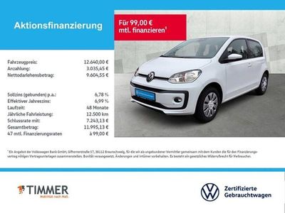 Gebraucht VW up! 65 PS (47 kW) 2022 Weiß Kleinwagen
