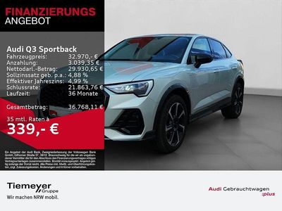 Gebraucht Audi Q3 Sportback S-Line 150 PS (110 kW) 2023 Silber SUV