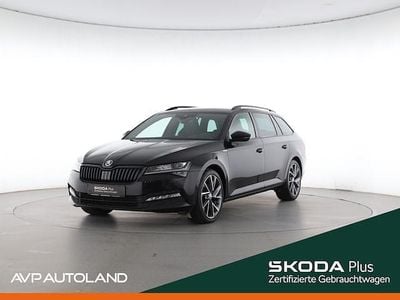 Occasion Skoda Superb SportLine 200 PK (147 kW) 2022 Zwart Stationwagen