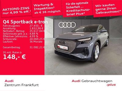 Gebraucht Audi Q4 e-tron 150 kW (204 PS) 2022 Kieselgrau SUV