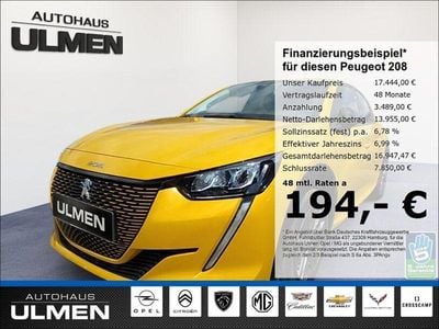 Gebraucht Peugeot e-208 Allure 100 kW (136 PS) 2023 Gelb Kleinwagen