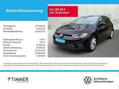 Second-hand VW Polo Style 95 CP (69 kW) 2022 Negru Hatchback