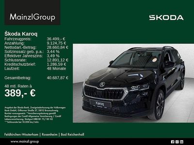 Neu Skoda Karoq Tour 150 PS (110 kW) 2026 Schwarz SUV
