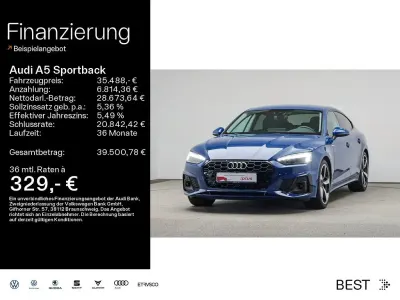 Gebraucht Audi A5 Sportback S-Line 163 PS (119 kW) 2023 Blau Kleinwagen