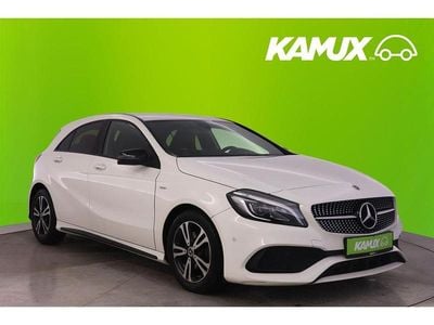 Gebraucht Mercedes A180 AMG line 122 PS (89 kW) 2018 Calcitweiss/zirrusweiss Limousine
