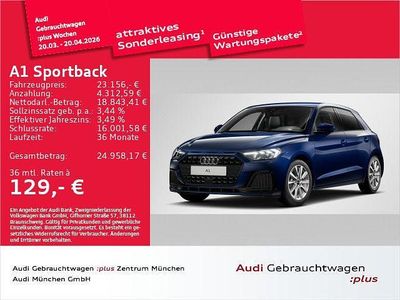 Gebraucht Audi A1 Sportback Advanced Plus 116 PS (85 kW) 2025 Navarrablau metallic Kleinwagen
