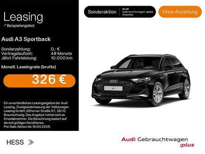 Gebraucht Audi A3 Advanced Plus 204 PS (150 kW) 2025 Mythosschwarz metallic Limousine