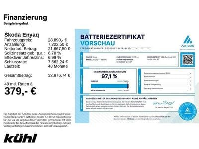 Graphitegrau metallic Gebraucht 2024 Skoda Enyaq iV Loft SUV | 28.590 € (Guter Preis)