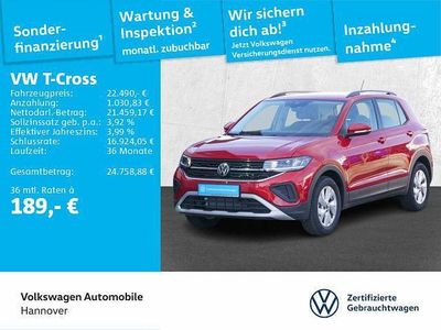 Gebraucht VW T-Cross Life 116 PS (85 kW) 2025 Kings red metallic SUV