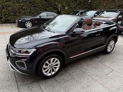Gebraucht VW T-Roc Cabriolet Style 110 PS (80 kW) 2022 Schwarz Cabrio