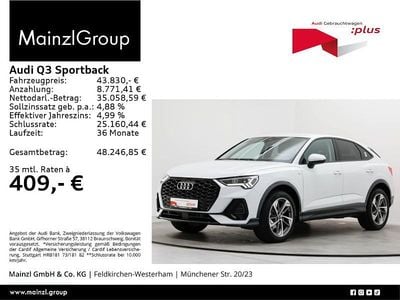 Weiß Gebraucht 2025 Audi Q3 Sportback S-Line SUV | 42.430 € (Fairer Preis)
