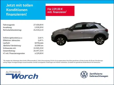 Gebraucht VW T-Roc Goal 150 PS (110 kW) 2025 Silber SUV