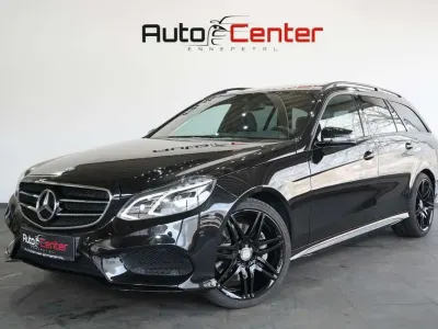 Brugt Mercedes E400 AMG line 333 HK (244 kW) 2014 Sort Stationcar